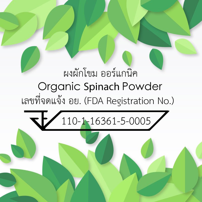 ผงผักโขม Spinach Powder ผักผง Superfood ยี่ห้อ Feaga Life 200 กรัม