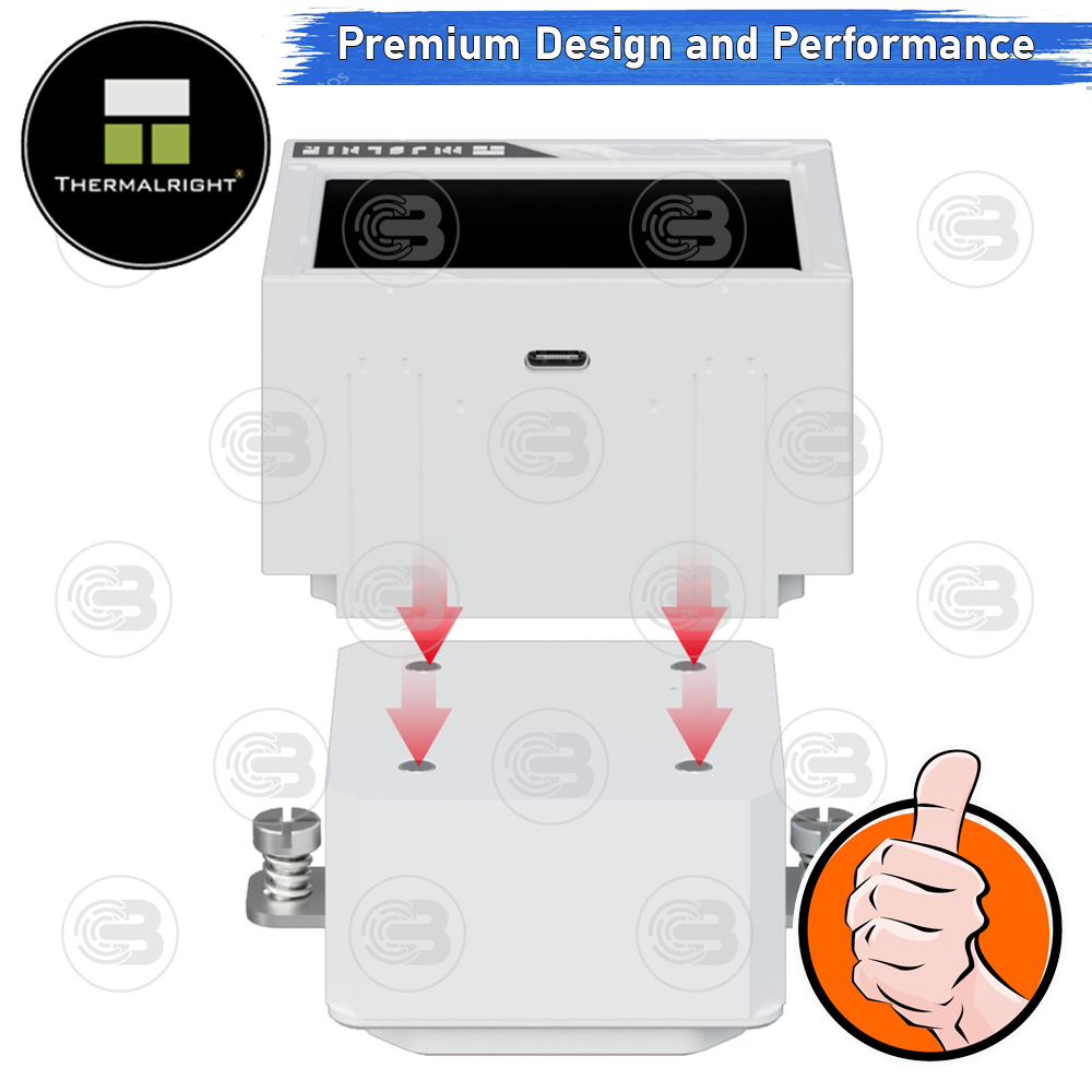 [CoolBlasterThai] Thermalright Mjolnir Vision 360 WHITE ARGB AIO Liquid CPU Cooler (AM5/LGA1851 Ready) ประกัน 5 ปี