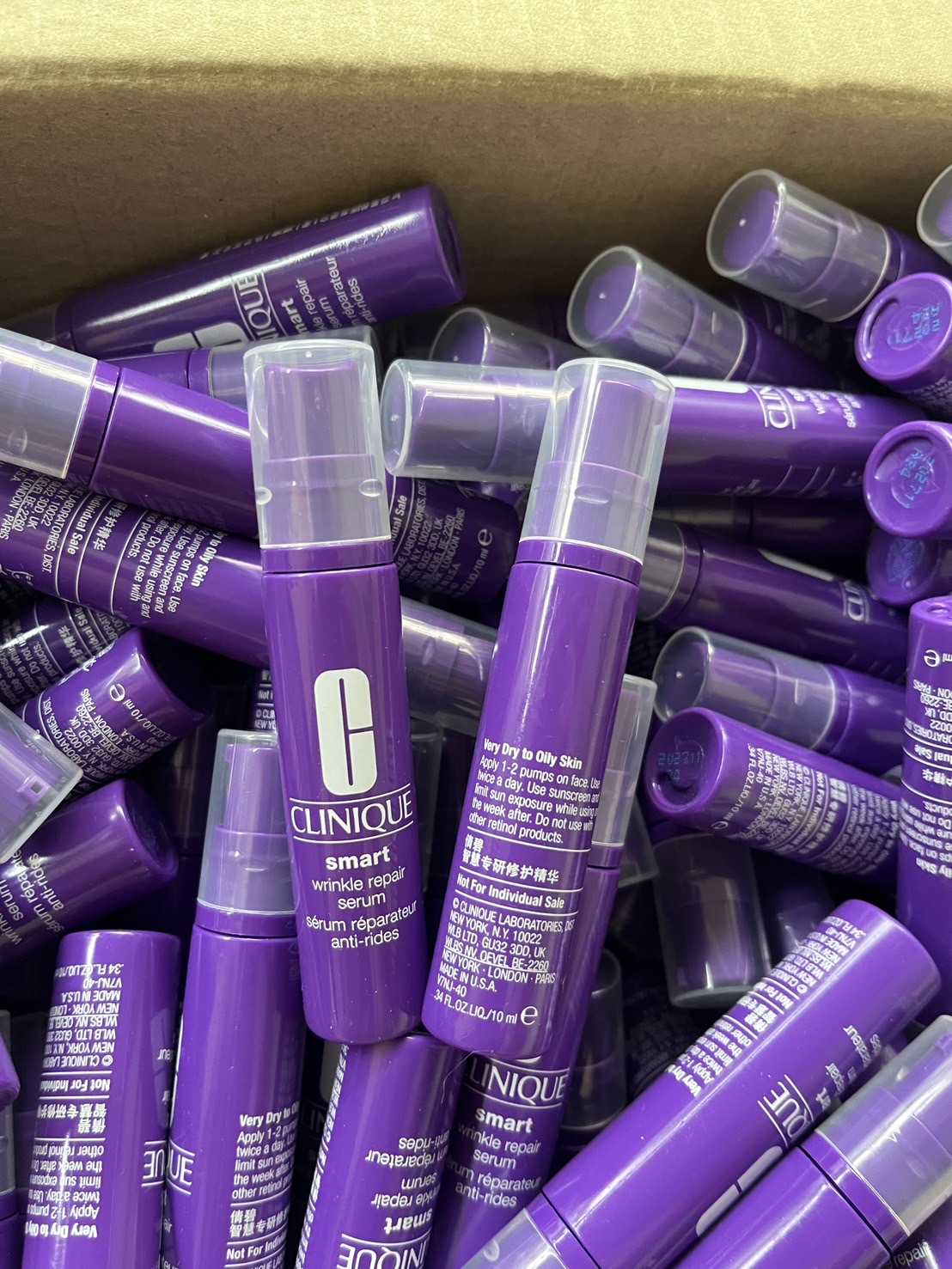 (1ขวด) Clinique Smart Clinical Repair Wrinkle Correcting Serum *10ml (No Box) เซรั่มแอนตี้เอจจิ้งเข้มข้น ดูแลริ้วรอย