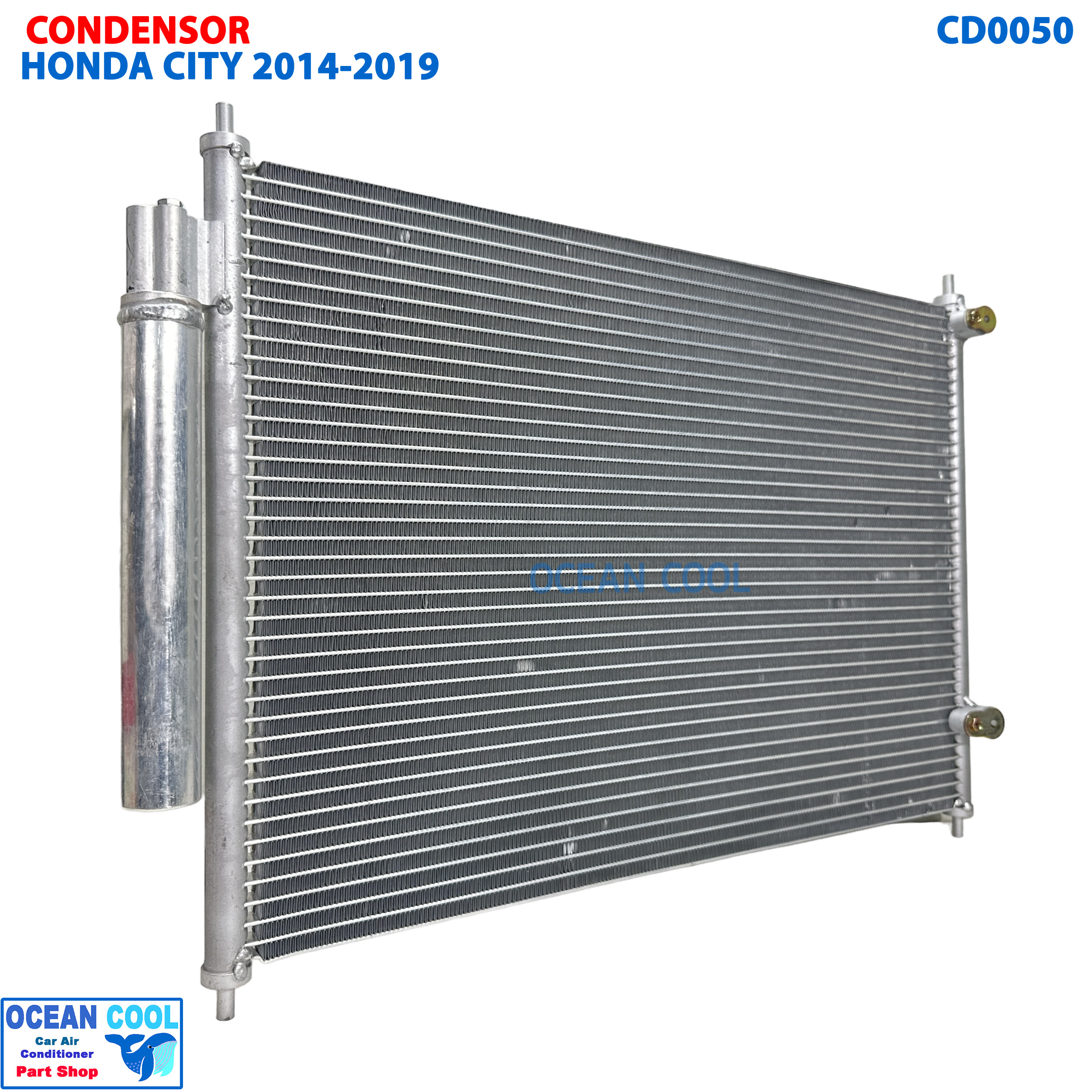 แผงแอร์ ฮอนด้า ซิตี้ 2014 - 2019 CD0050 CONDENSOR HONDA CITY 2015 2016 2017 คอนเด็นเซอร์ อะไหล่ แอร์ รถยนต์ คอยล์ร้อน แผงรังผึ้ง แผงคอยล์ร้อน ซิดตี้