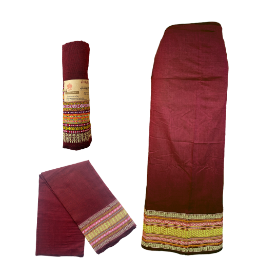 ผ้าถุงผู้หญิง sarong ผ้าซิ่น ผ้านุ่งสำหรับผู้หญิง ผ้าถุงอีสาน ผ้าถุงมีเซิ่ง ผ้าทอ ซิ่นผ้าฝ้ายต่อตีน