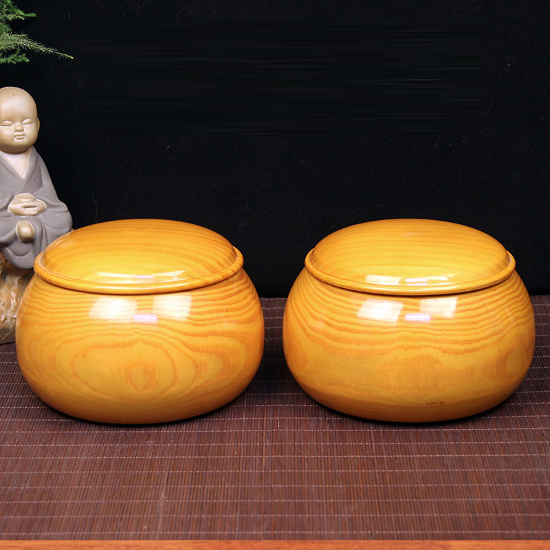 โถหมากล้อมไม้สปรูซ spruce (2ใบ)