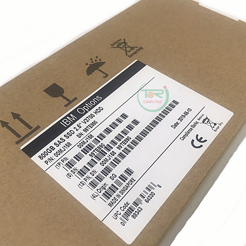 NEW, IBM 00MJ158 00AK376 2072-ACMF [TorCompTH Thailand - ขาย จำหน่าย ราคา] IBM 800GB 12Gb SAS 2.5in Flash Drive for IBM V3700 Gen1