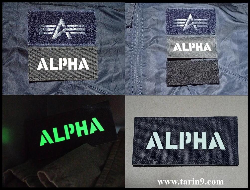 ป้ายเสื้อนักบิน เรืองแสงในที่มืด