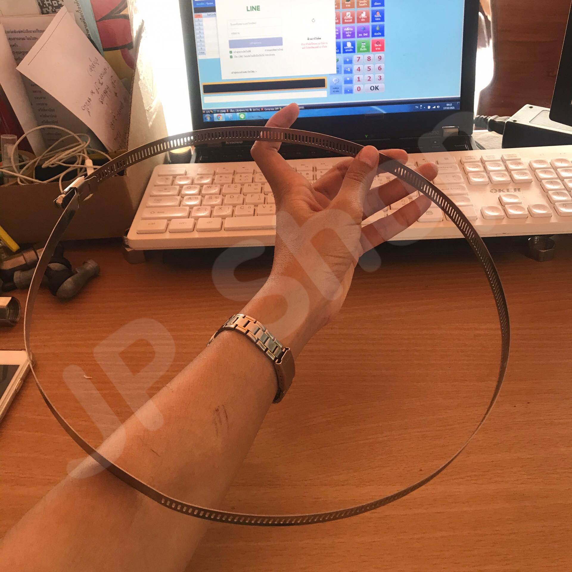 ปลอกรัด 251-273 (12 มม.) แคลมป์รัดท่อสแตนเลส 304 #251273