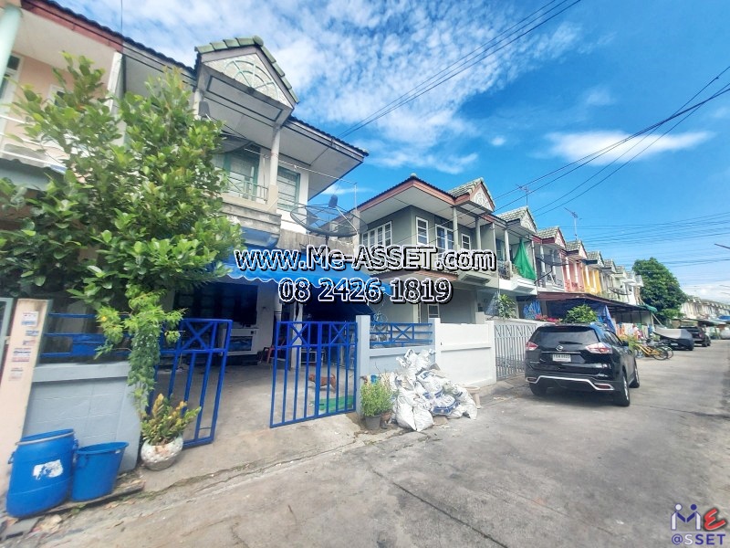 ขายทาวน์เฮ้าส์ ย่าน ซอยพรสว่าง เทพารักษ์ วัดด่าน บางพลีใหญ่ : ม.สุธาวีคลัสเตอร์เฮ้าส์ กม.10 : 2 ชั้น 26 ตร.วา