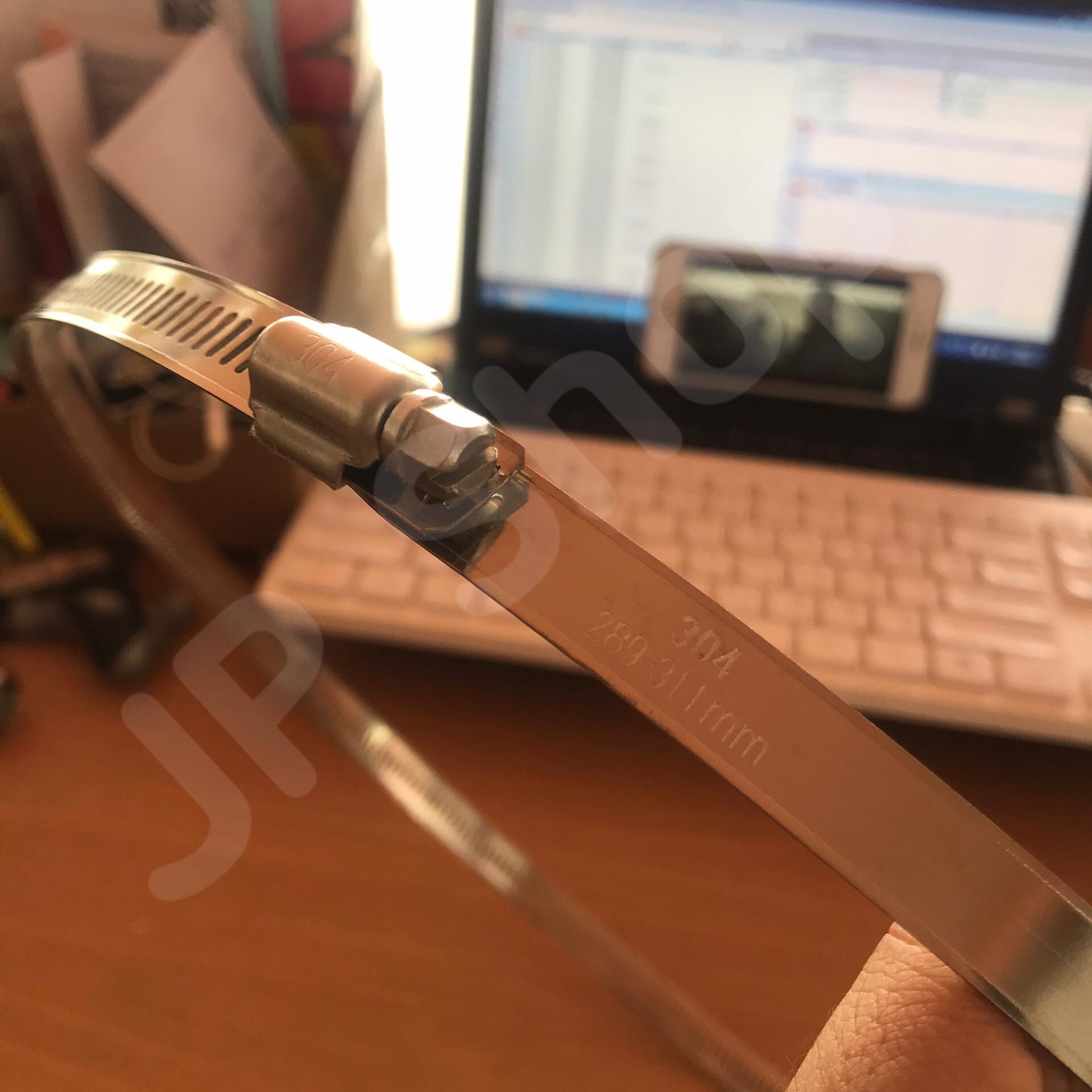 ปลอกรัด 289-311 (12 มม.) แคลมป์รัดท่อสแตนเลส 304 #289311