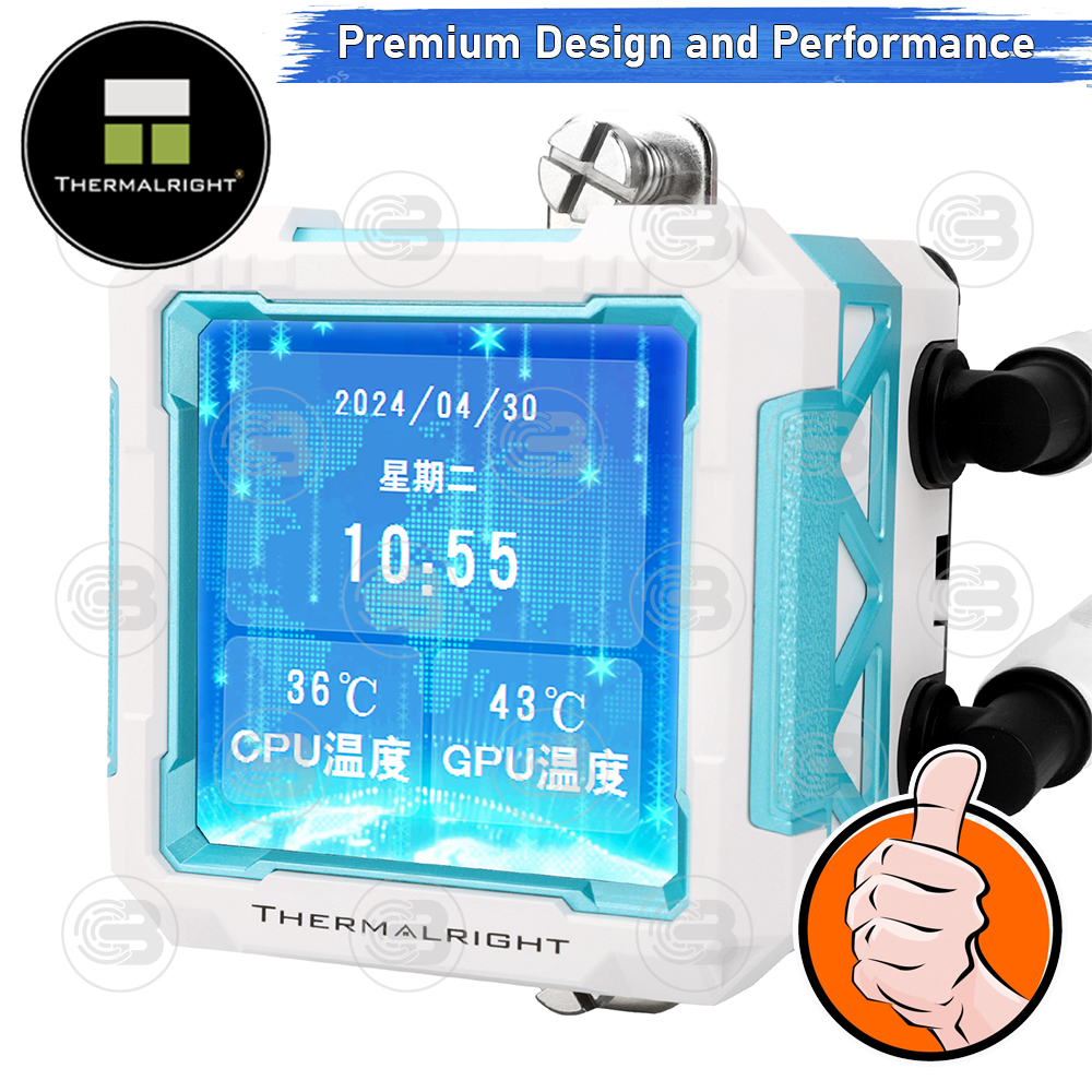 [CoolBlasterThai] Thermalright FROZEN WARFRAME PRO 360 ARGB WHITE AIO Liquid CPU Cooler (AM5/LGA1851 Ready) ประกัน 5 ปี