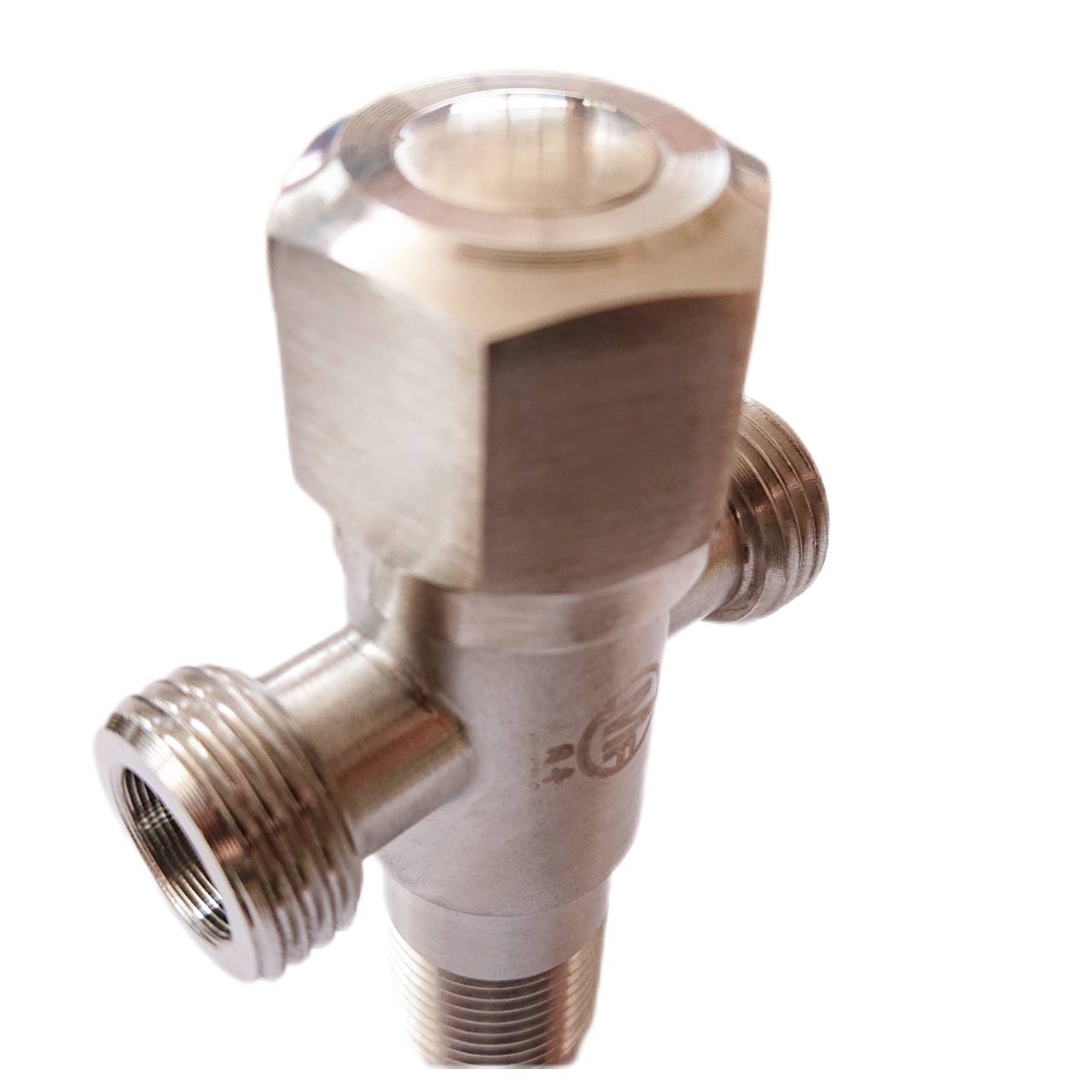 วาล์วฝักบัว 4หุน ฝังกำแพง สต๊อปวาล์ว วาล์วเปิด-ปิดน้ำ ก๊อกน้ำสแตนเลส SUS 304