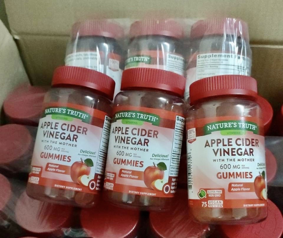 Nature's Truth Apple Cider Vinegar with the mother 600mg (บรรจุ 75 gummies) กัมมี่แอปเปิ้ลไซเดอร์