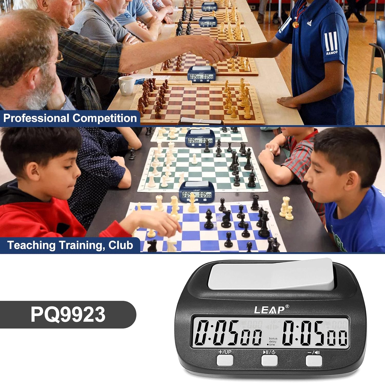 นาฬิกาจับเวลาเอแม็ท Leap Easy Digital Clock PQ9923