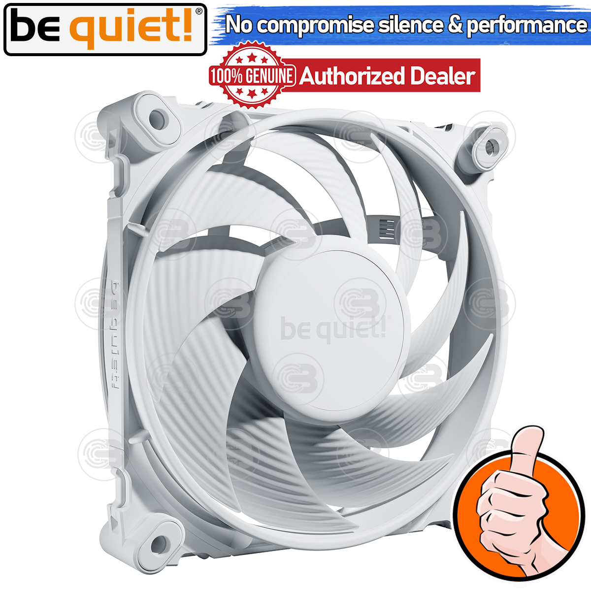 [CoolBlasterThai] Be Quiet Silent Wings 4 120 White PWM high-speed PC Fan Case (BL115) ประกัน 5 ปี