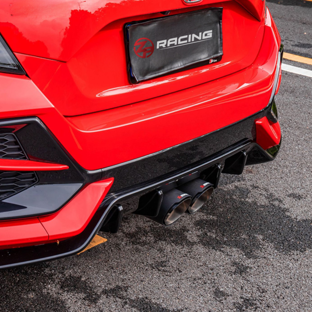 ปลายท่อคู่ CIVIC HatchbacK (FK7) คาร์บอน Akrapovic