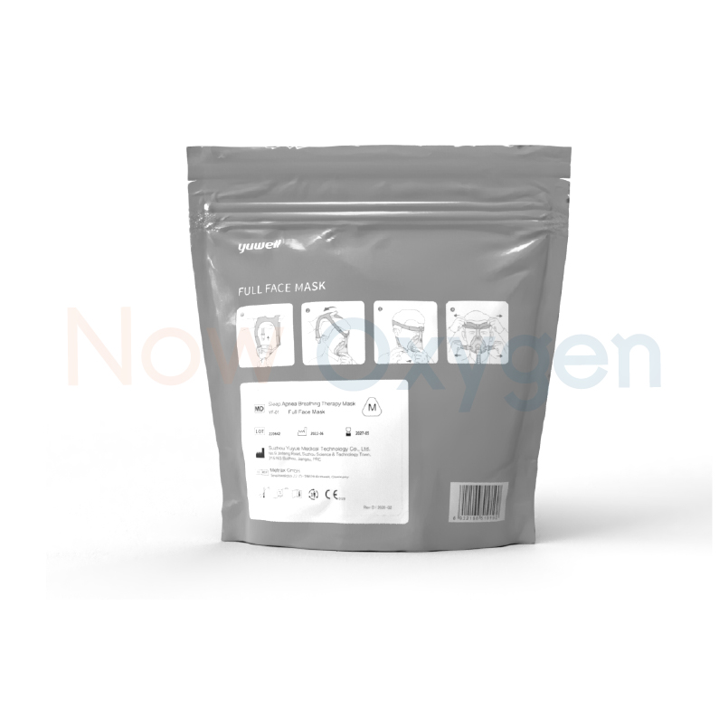 หน้ากากชนิดครอบจมูกและปากสำหรับเครื่อง CPAP Bipap (Yuwell Nasal Mask YF-01) มีขนาด S M L