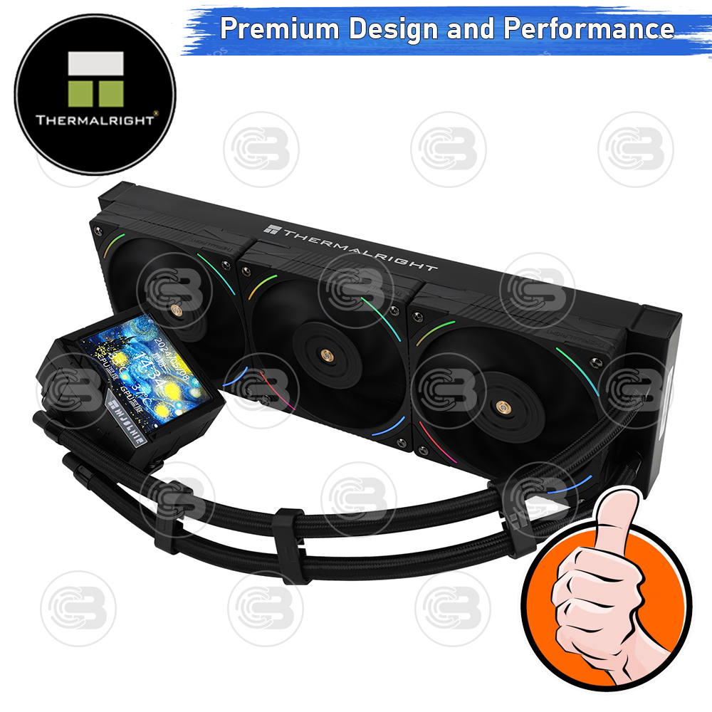[CoolBlasterThai] Thermalright Mjolnir Vision 360 BLACK ARGB AIO Liquid CPU Cooler (AM5/LGA1851 Ready) ประกัน 5 ปี