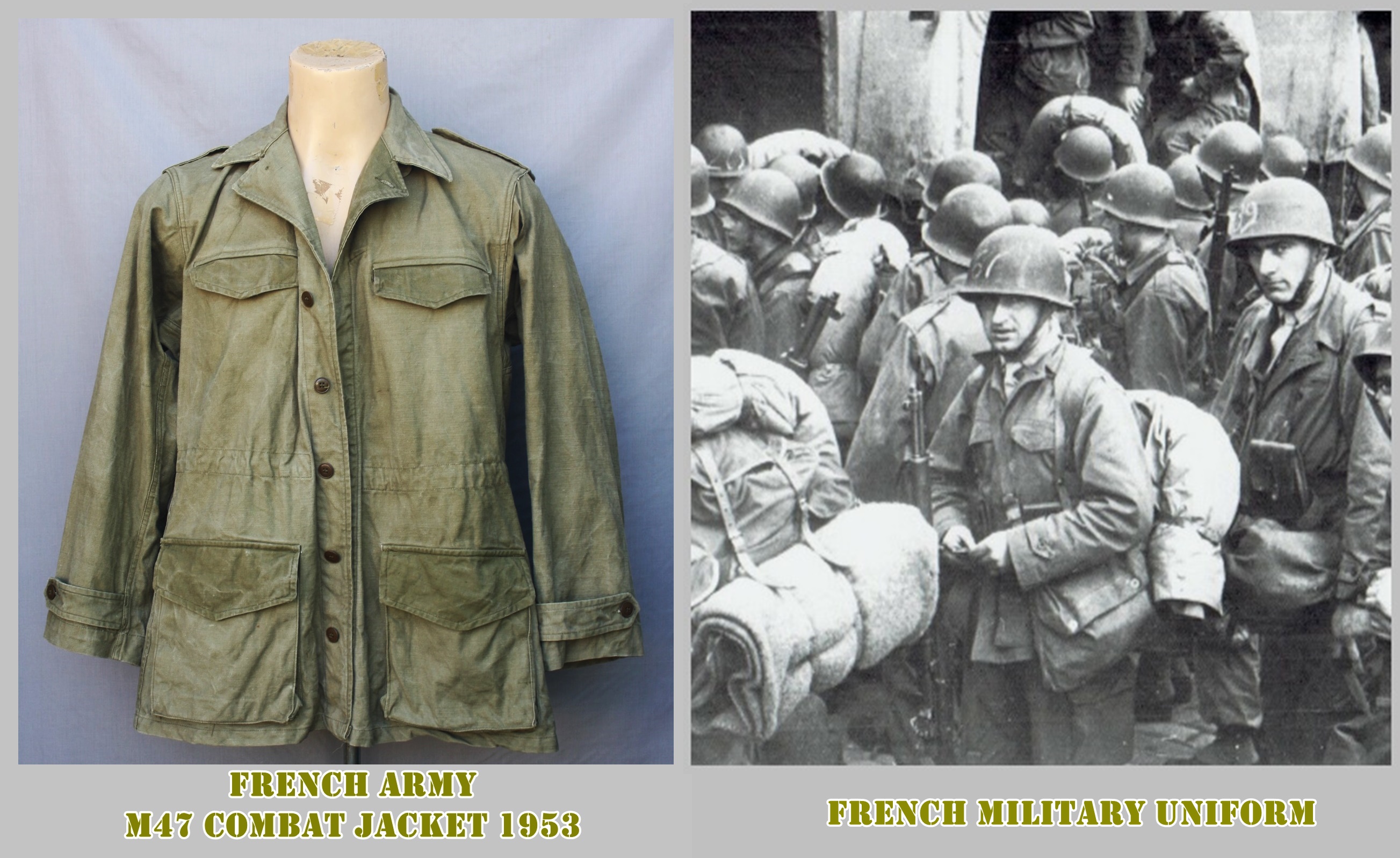 ขายแล้ว แจ็คเก็ตสนาม Gendarme M47 ฝรั่งเศส JKT51