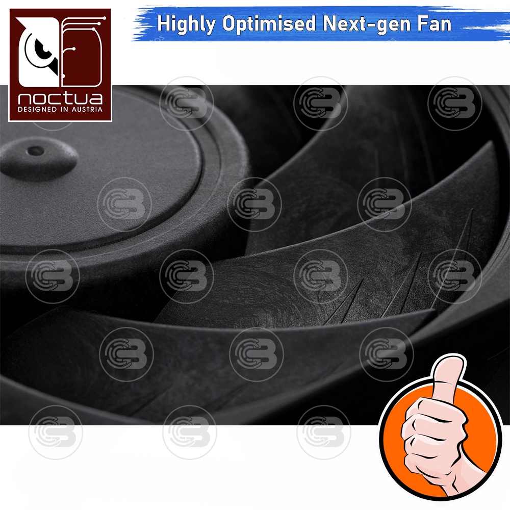 [CoolBlasterThai] Noctua NF-A12x25 PWM Chromax.Black.Swap PC Fan Case (size 120 mm.) ประกัน 6 ปี