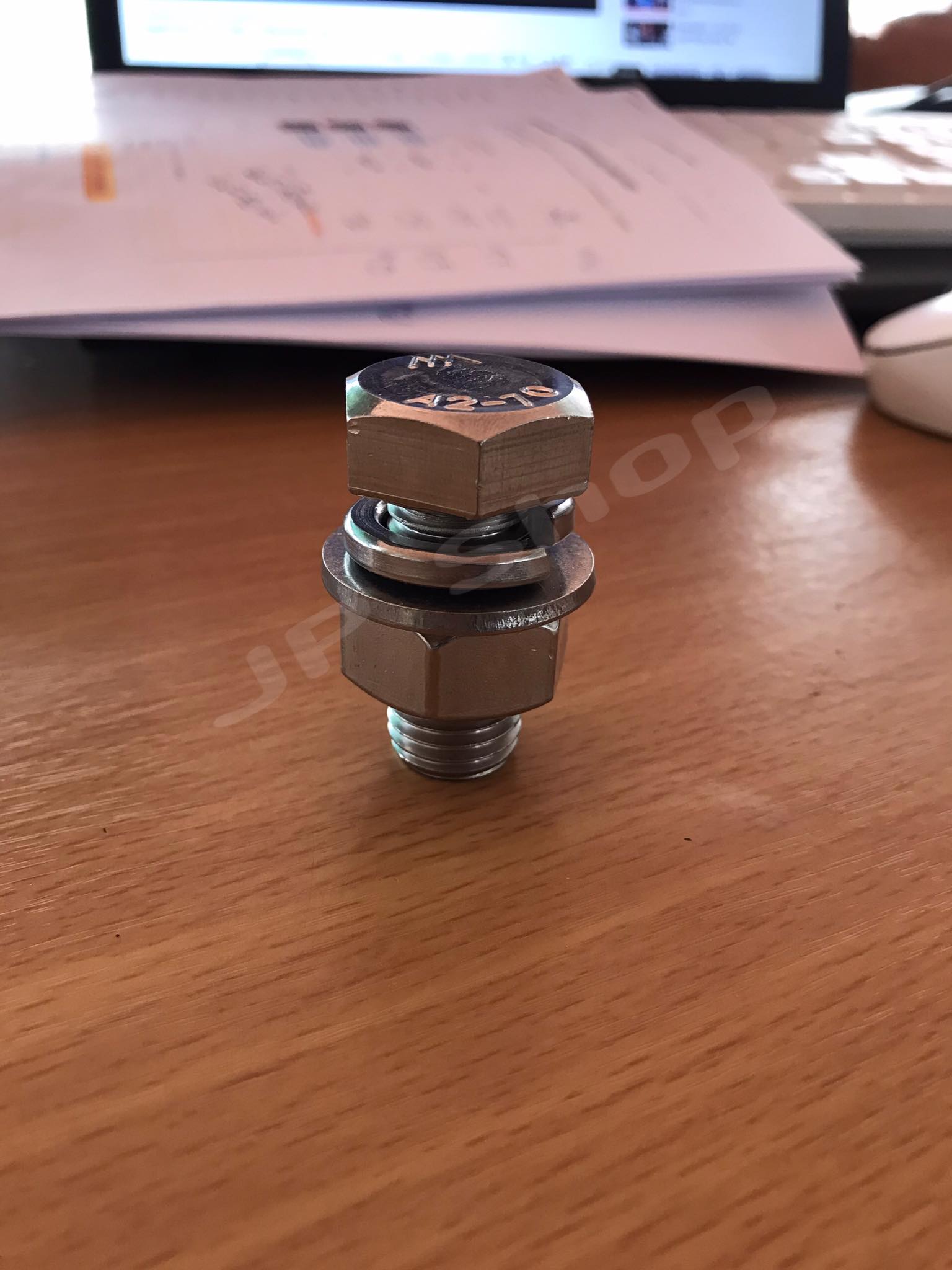 น็อตสแตนเลส304 ขนาดM16*35มม. M16 ยาว35มม. #16635