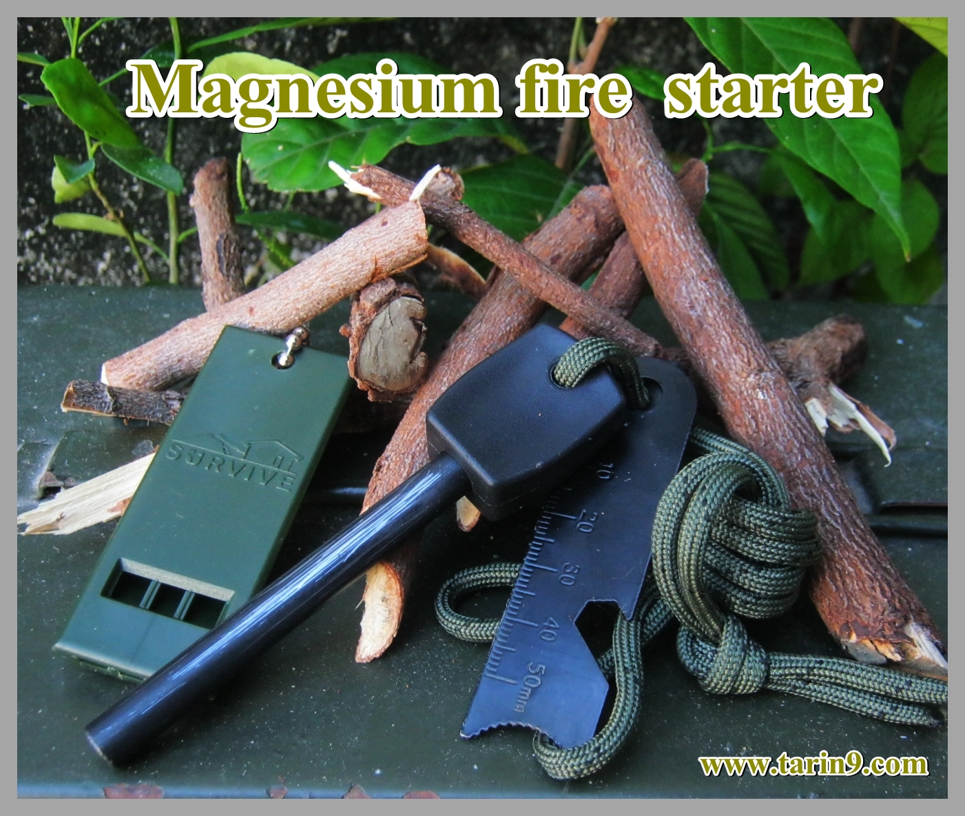 ชุดแท่งแมกนีเซียมสำหรับจุดไฟ Magnesium Fire Starter