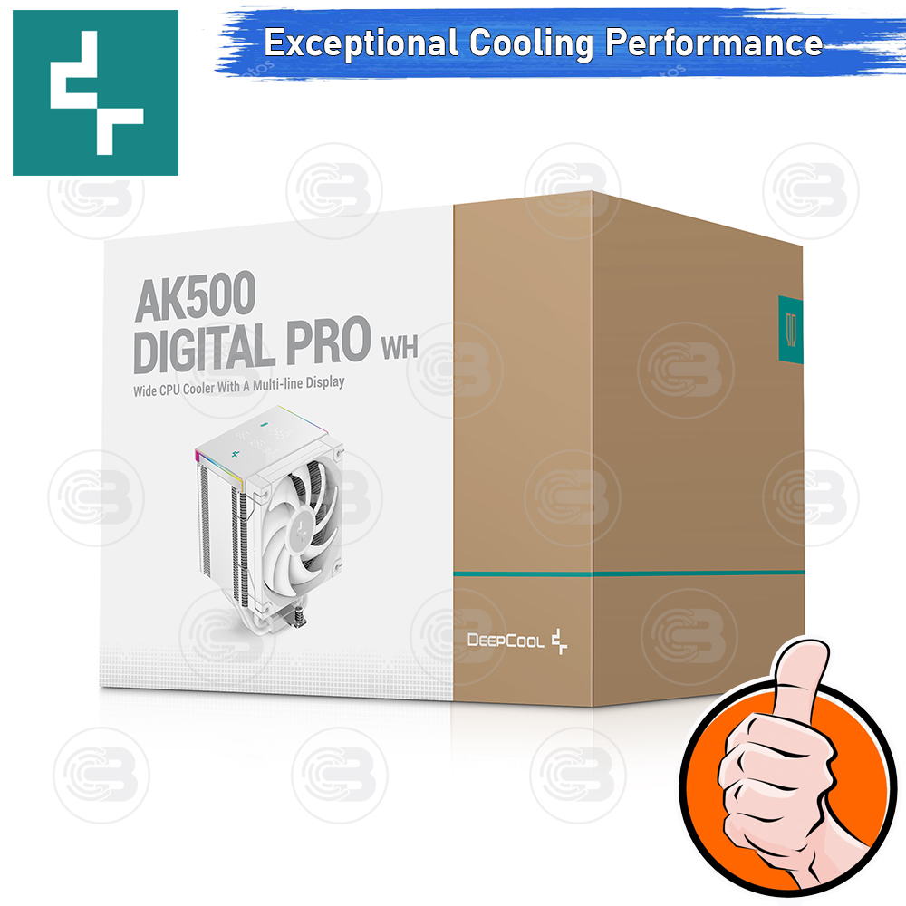 [CoolBlasterThai] DeepCool AK500 DIGITAL PRO WHITE CPU Cooler (LGA1851/AM5 Ready)