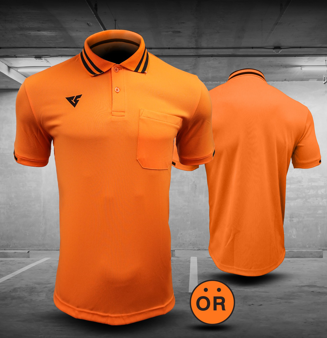 VERSUS VA6604 POLO SPORT เสื้อกีฬา เวอร์ซุส เสื้อโปโลสปอร์ต สีส้ม