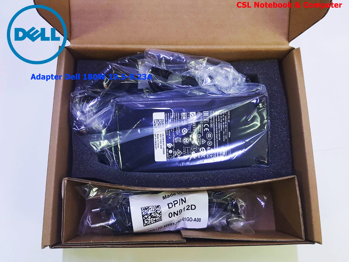 Adapter โน๊ตบุ๊ค Dell Inspiron 5551 7558 5755 5555 แท้ สายชาร์จ Dell 5551 7558 5755 5555 180W แท้ รับประกันศูนย์ Dell Thailand ราคา พิเศษ