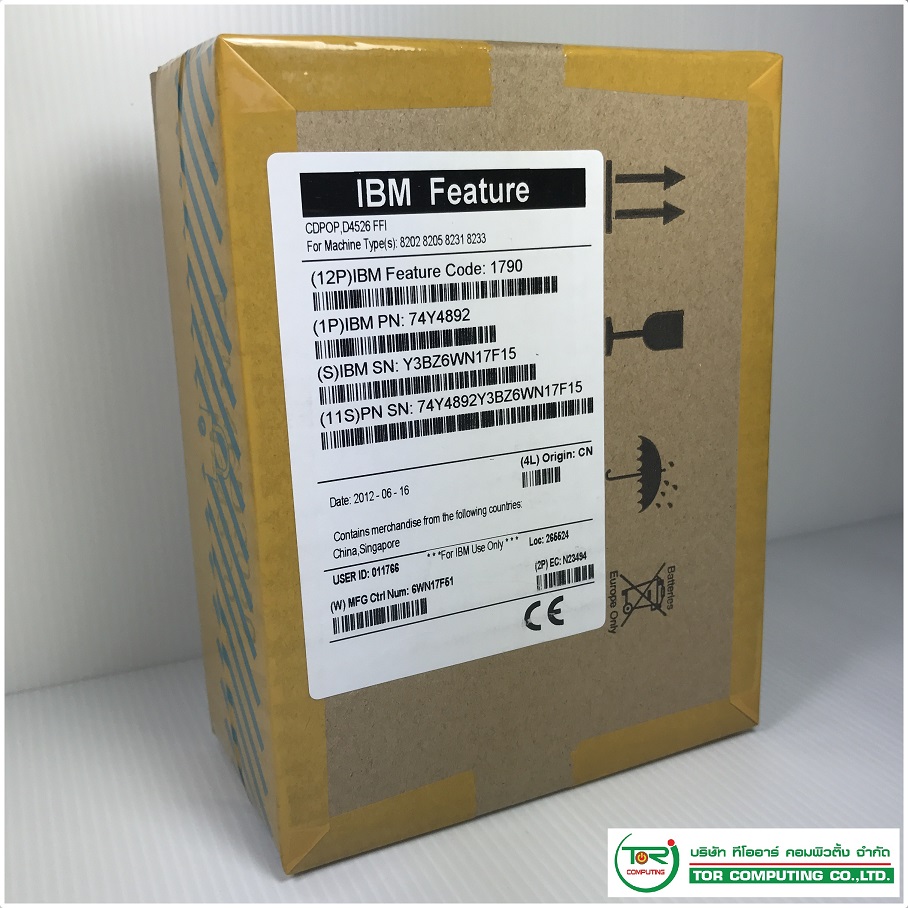 NEW IBM 74Y7438 74Y4892 74Y4900 FC1790 [TorCompTH - ขาย จำหน่าย ราคา] IBM 600GB 10K SAS 2.5in SFF HDD (AIX/Linux) for IBM Power7 8202 8205 8231 8233