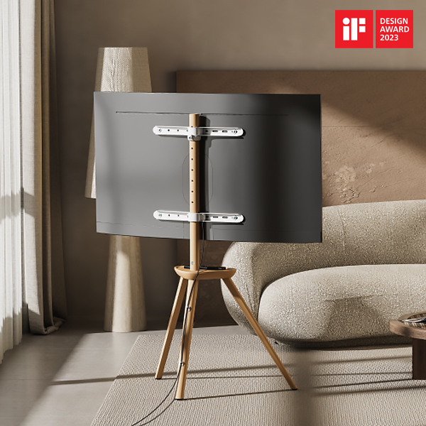 BARK ขาตั้งทีวีไม้จริง (Solid Wood) เกรดพรีเมี่ยม สำหรับทีวีขนาด 45"-65" Max VESA 400x400mm., Weight Capacity 40kg. (*ไม่รวมทีวี)