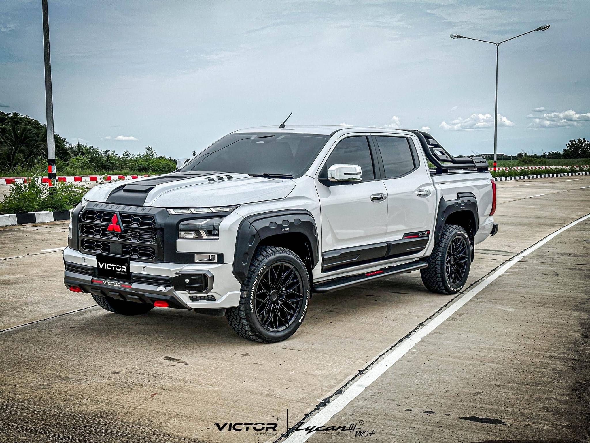 ชุดแต่ง ชุดสเกิร์ต MITSUBISHI TRIRON 2023 รุ่น VICTOR V.1