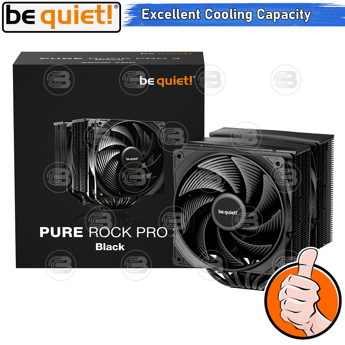 [CoolBlasterThai] Be Quiet Pure Rock Pro 3 Black Heat Sink CPU Cooler (AM5/LGA1851 Ready) (BK042) ประกัน 3 ปี