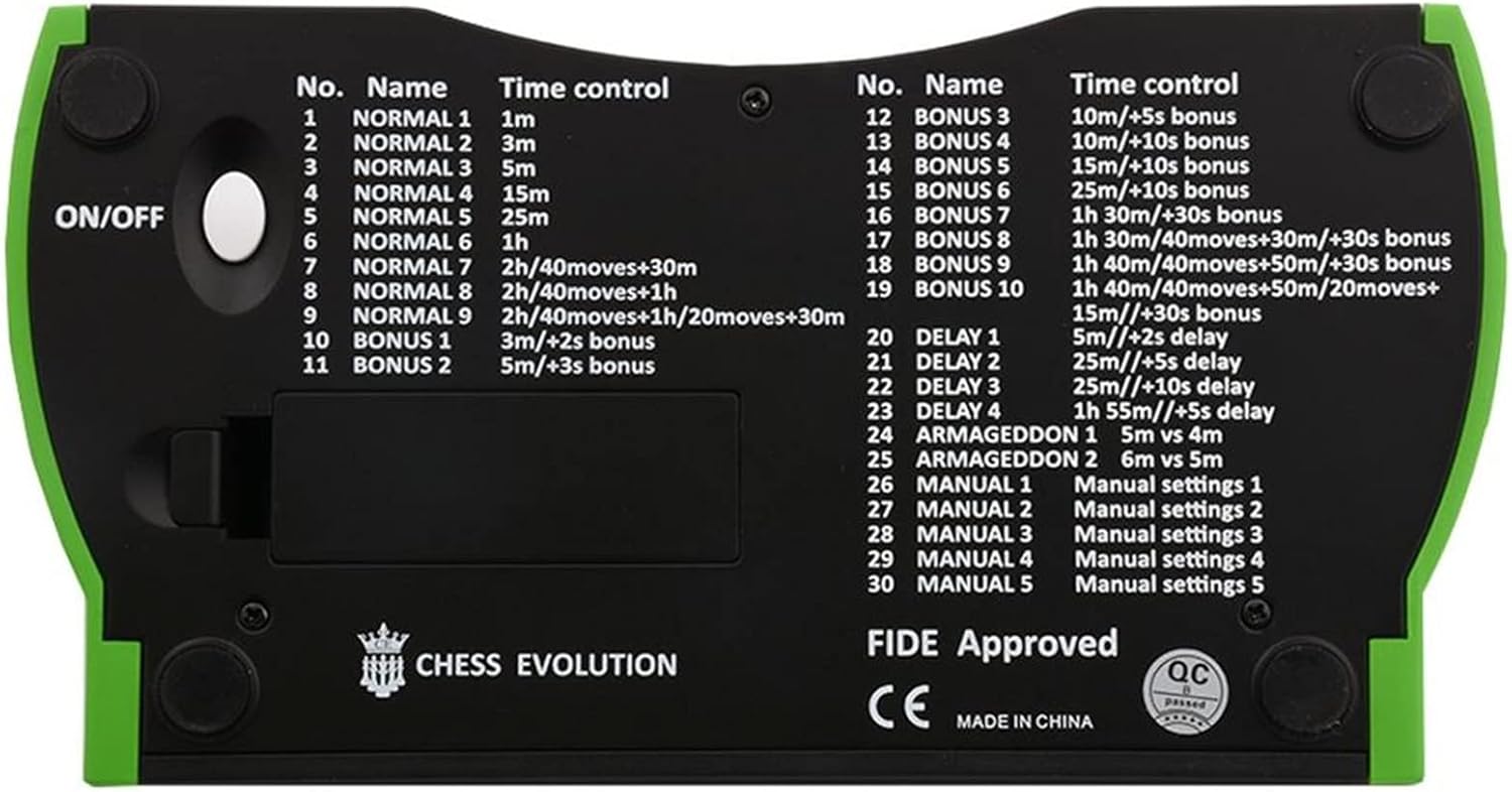 นาฬิกาจับเวลาหมากรุกแบบดิจิตอล Leap Digital Clock PQ9918 - FIDE APPROVED