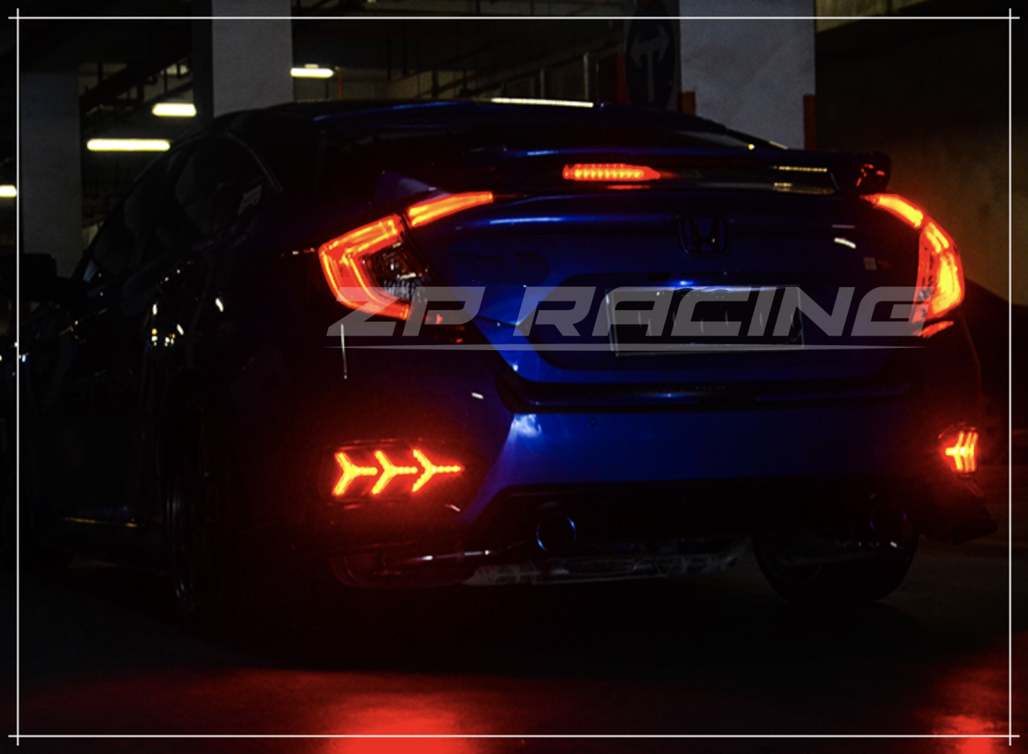 ไฟทับทิมท้าย CIVIC FC แบบ LED ทรงก้างปลา รับประกัน 1 ปี