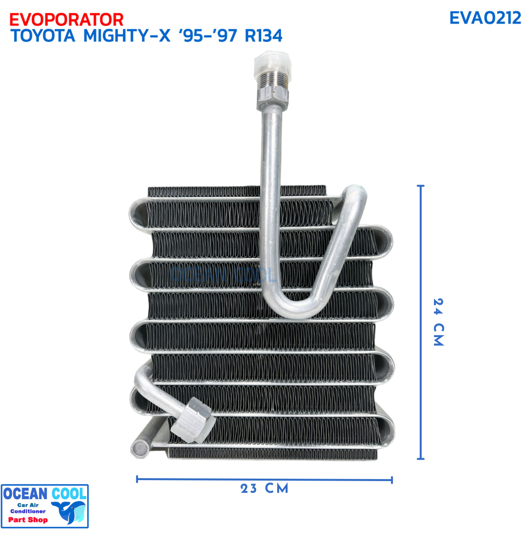 คอยล์เย็น โตโยต้า ไมตี้เอ็กซ์ LN90 R134a ปี 1995-1997 EVA0212 EVAPORATOR TOYOTA MIGHTY-X LN90 R134 '95-'97 ตู้แอร์ แอร์รถยนต์