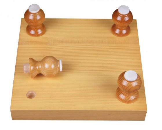 กระดานหมากล้อมไม้Torreya9เส้น(ขากลม)