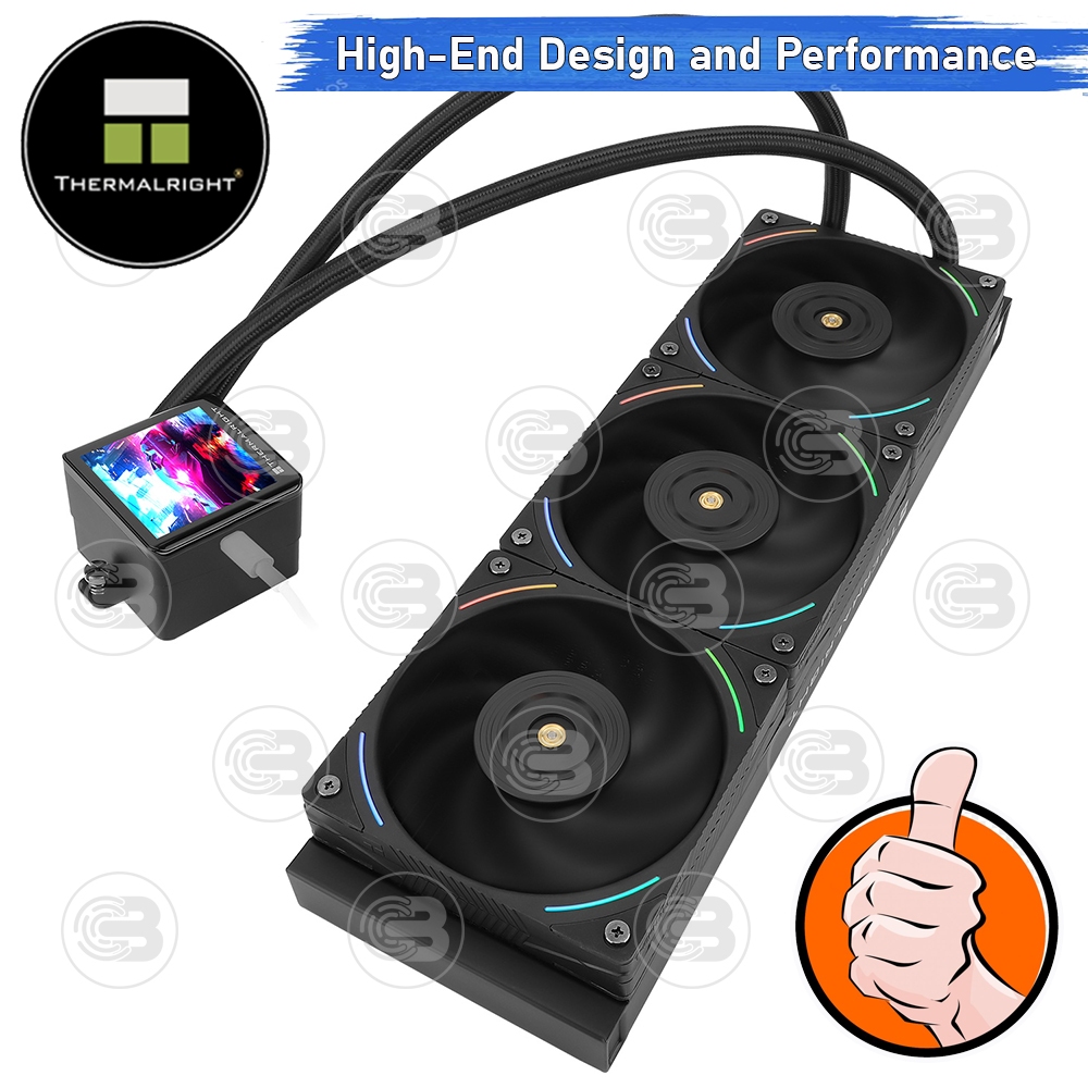 [CoolBlasterThai] Thermalright FROZEN VISION 360 BLACK V2 ARGB AIO Liquid CPU Cooler (AM5/LGA1851 Ready) ประกัน 6 ปี