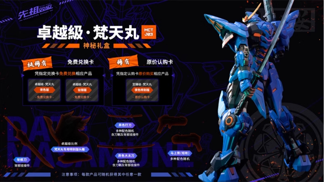 Pre-Order Moshowtoys 1/100 MCT-J03 Date Masamune