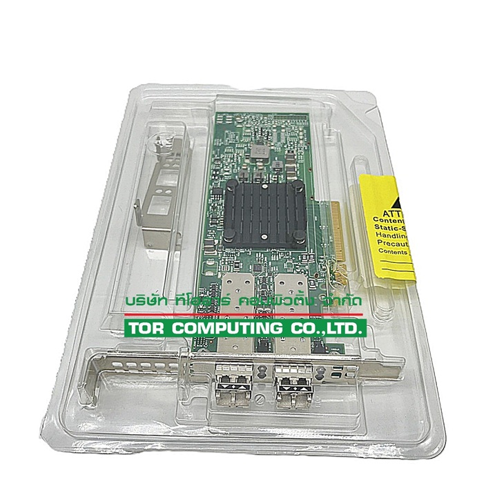 Dell 0GMW01 [TorCompTH Thailand ขายจำหน่าย ราคา] Dell Broadcom 57412 Dual Port 10Gb SFP+ Adapter (include Low Profile and Full Height Bracket), with 10Gb SFPs x2