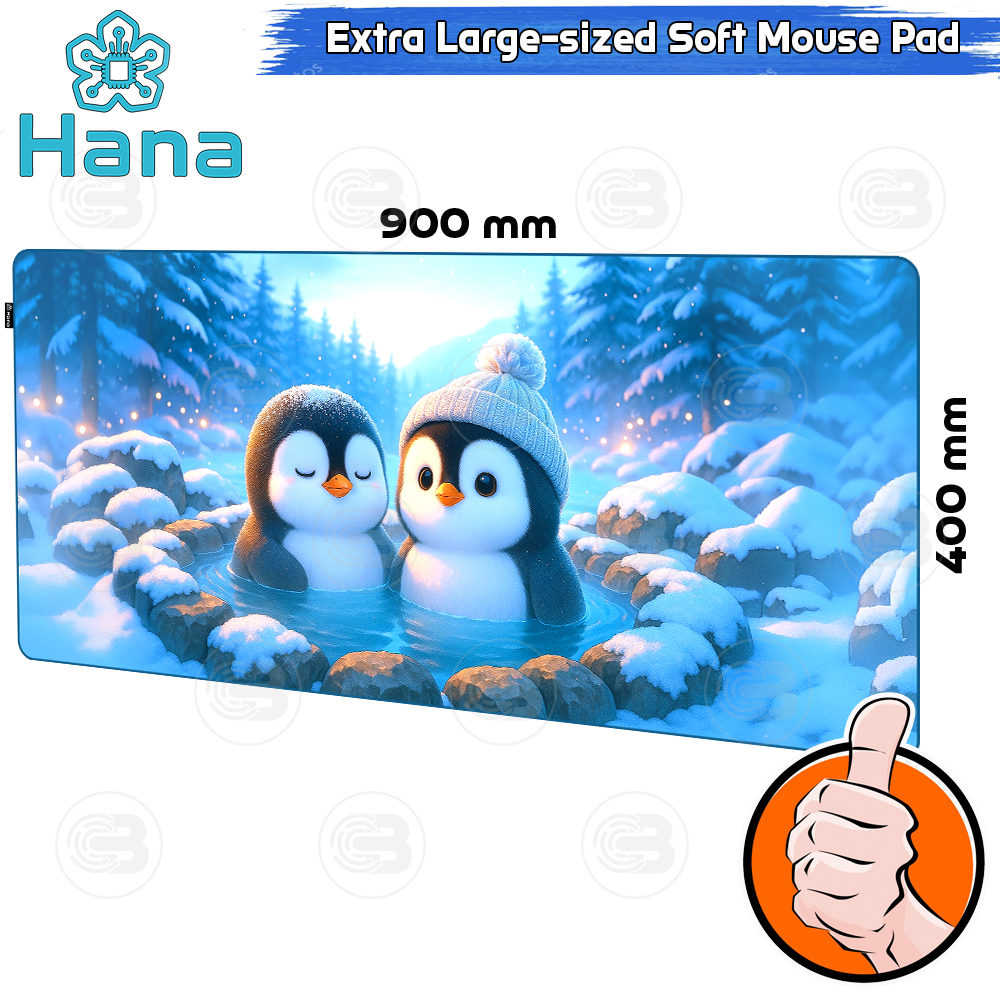 [CoolBlasterThai] Hana ONSEN PENGUINS Mouse Pad XL (900x400mm)