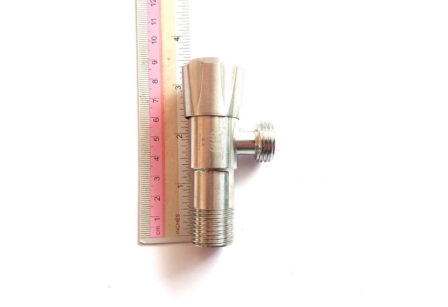 วาล์วฝักบัว 4หุน ฝังกำแพง สต๊อปวาล์ว วาล์วเปิด-ปิดน้ำ ก๊อกน้ำสแตนเลส SUS 304