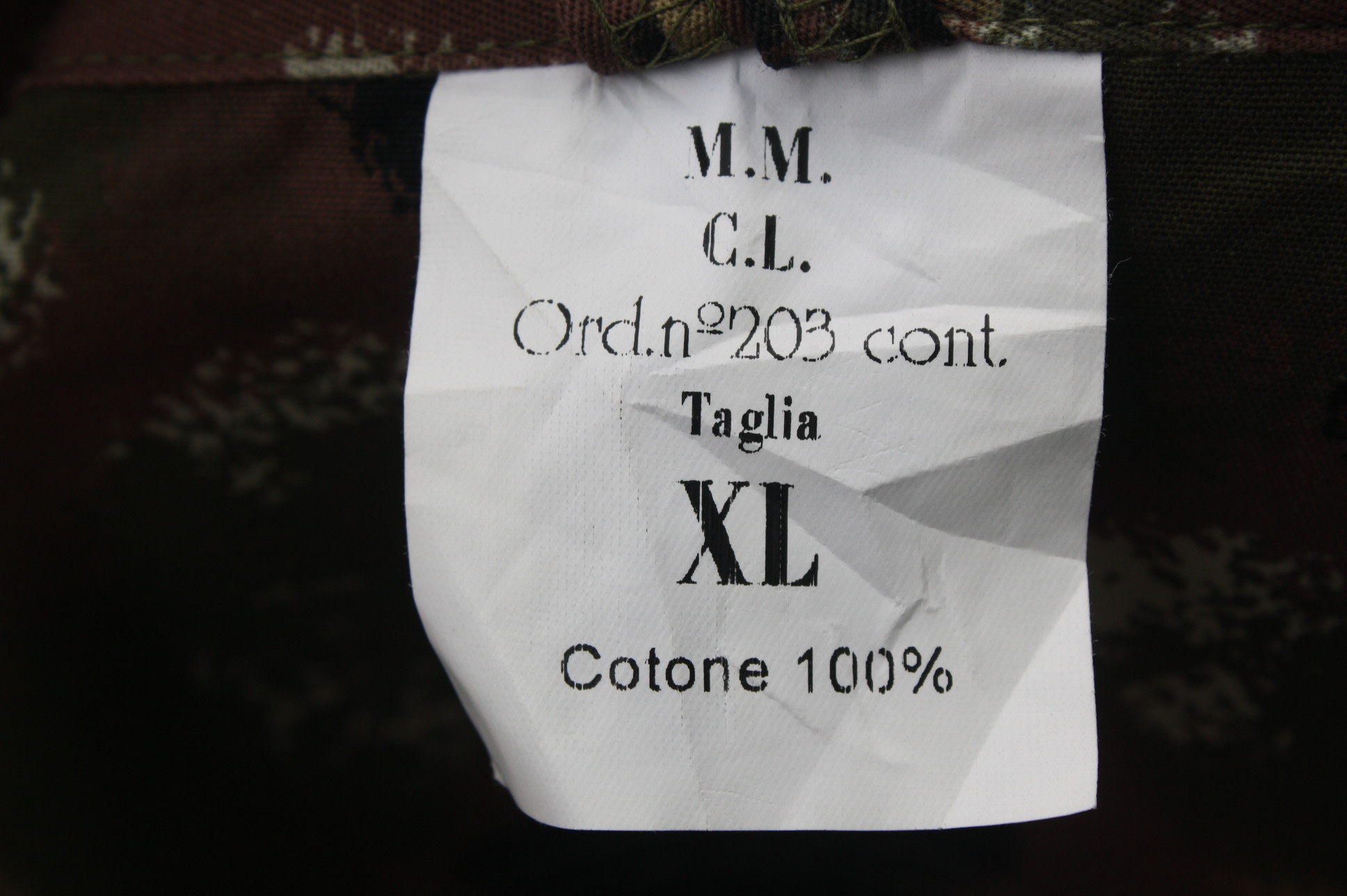 the Italian Army (Esercito) is mimetico Vegetata (vegetated pattern),