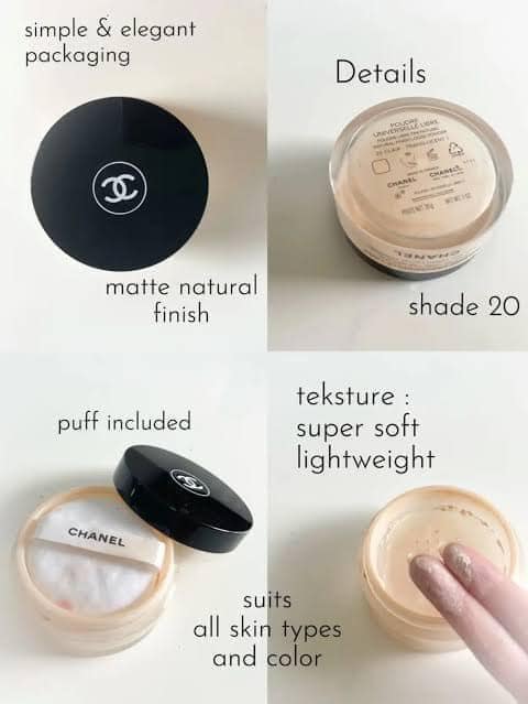 แป้งฝุ่น Chanel Poudre Universelle Libre Natural Finish Loose Powder 30g. สี 020 - claire-translucent 1
