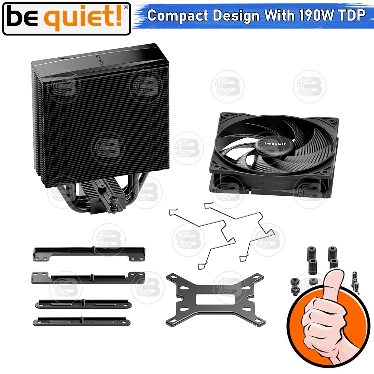 [CoolBlasterThai] Be Quiet PURE ROCK 3 Black Heat Sink CPU Cooler (AM5/LGA1851 Ready) (BK039) ประกัน 3 ปี
