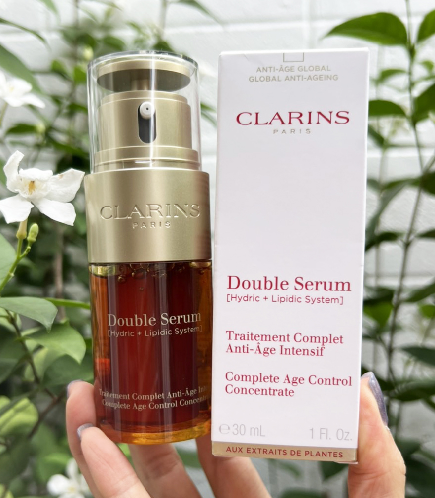 Clarins Double Serum Complete Age Control เซรั่มคาแรงส์ -สินค้าหิ้วตปท./รับประกันคืนเงิu
