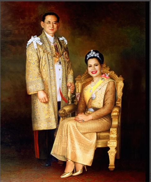 รูปในหลวงและพระราชินี (ใหญ่)1