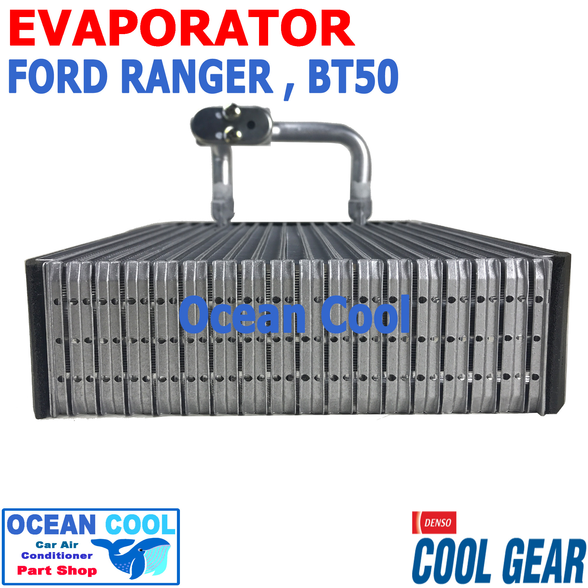 คอยล์เย็น ฟอร์ด เรนเจอร์ 2006 - 2011 , เอเวอร์เรส 2007 - 2014 , มาสด้า บีที 50 2006 - 2011 EVA0091 Cool gear แท้ รหัส DA447610-6260 Evaporator FORD RANGER , EVEREST , MAZDA BT50 รังผึ้งแอร์ ตู้แอร์ รถยนต์ อะไหล่ แอร์