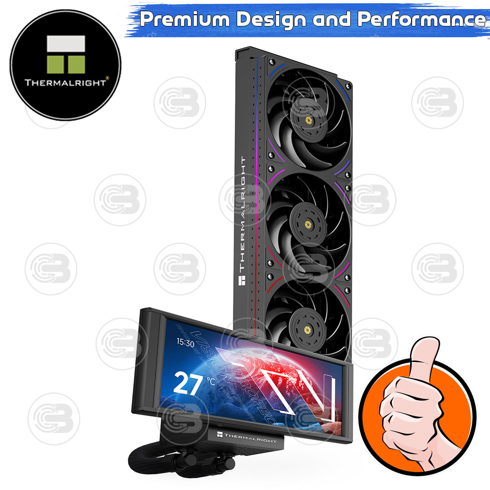 [CoolBlasterThai] Thermalright Trofeo Vision 360 ARGB BLACK AIO Liquid CPU Cooler (AM5/LGA1851 Ready) ประกัน 6 ปี