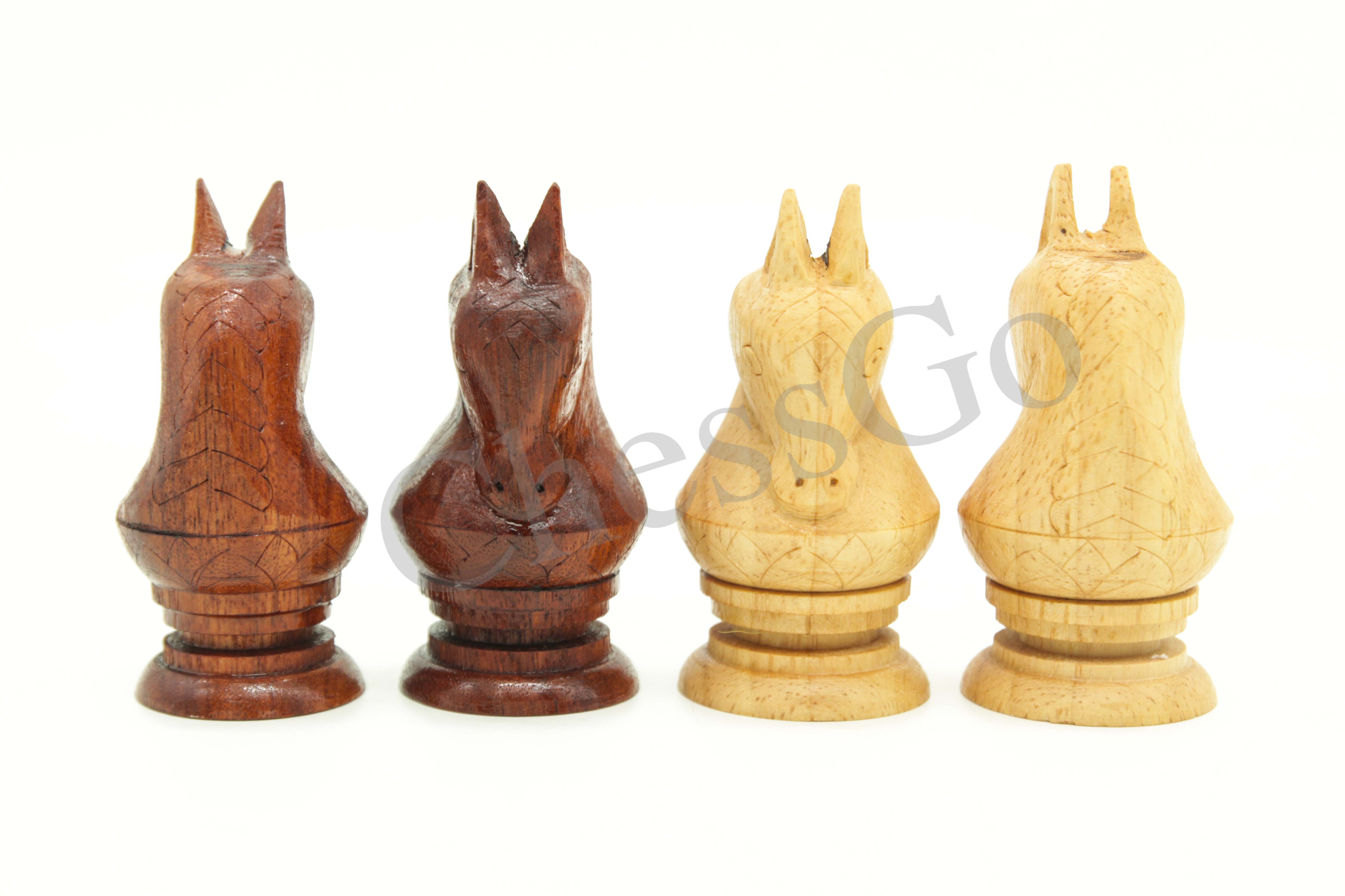 ตัวหมากรุกไทยไม้รุ่นขุนศึก ชุดใหญ่