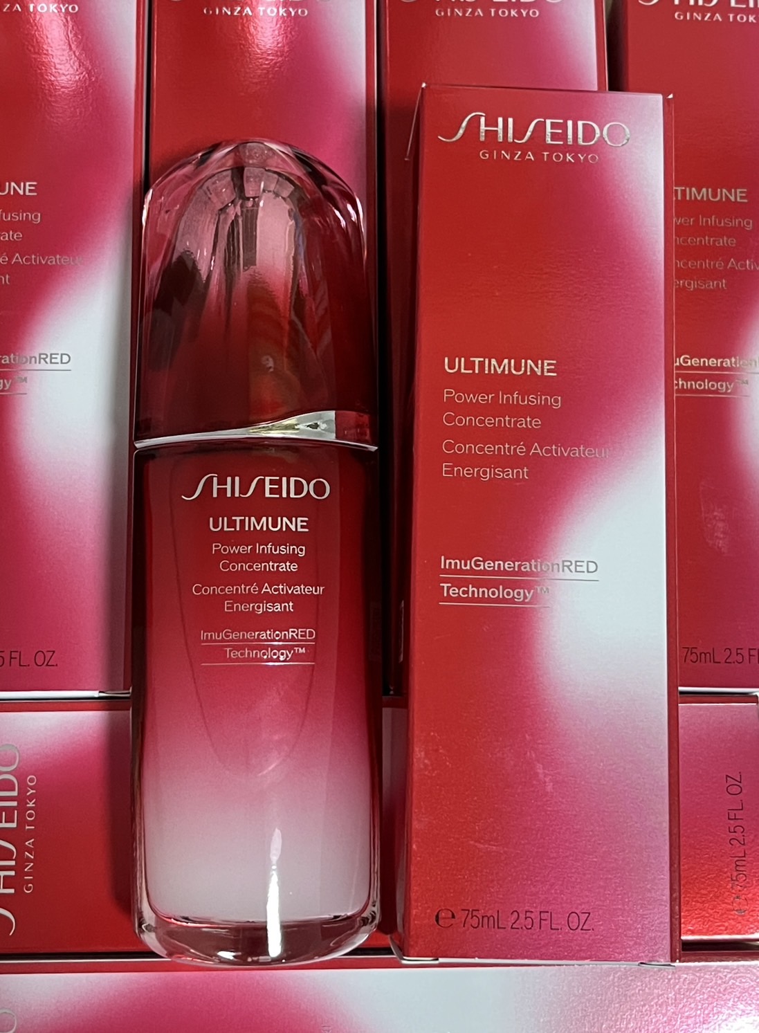 Shiseido Ultimune Power Infusing Concentrate ขนาด 75 ml. เซรั่มฟื้นบำรุงผิว ของแท้ หิ้วตปท.
