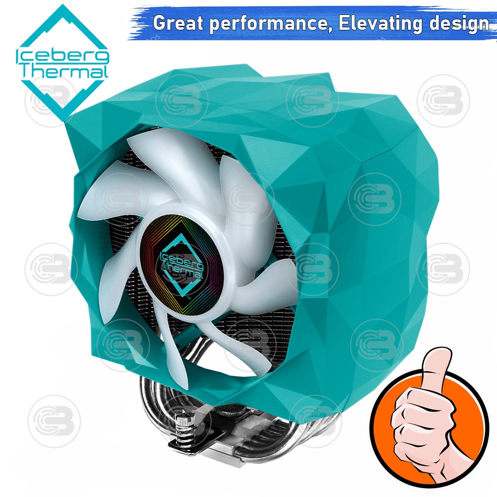 [CoolBlasterThai] Iceberg Thermal IceSLEET X6 Multi Compatible Tower CPU Cooler with A-RGB ประกัน 2 ปี