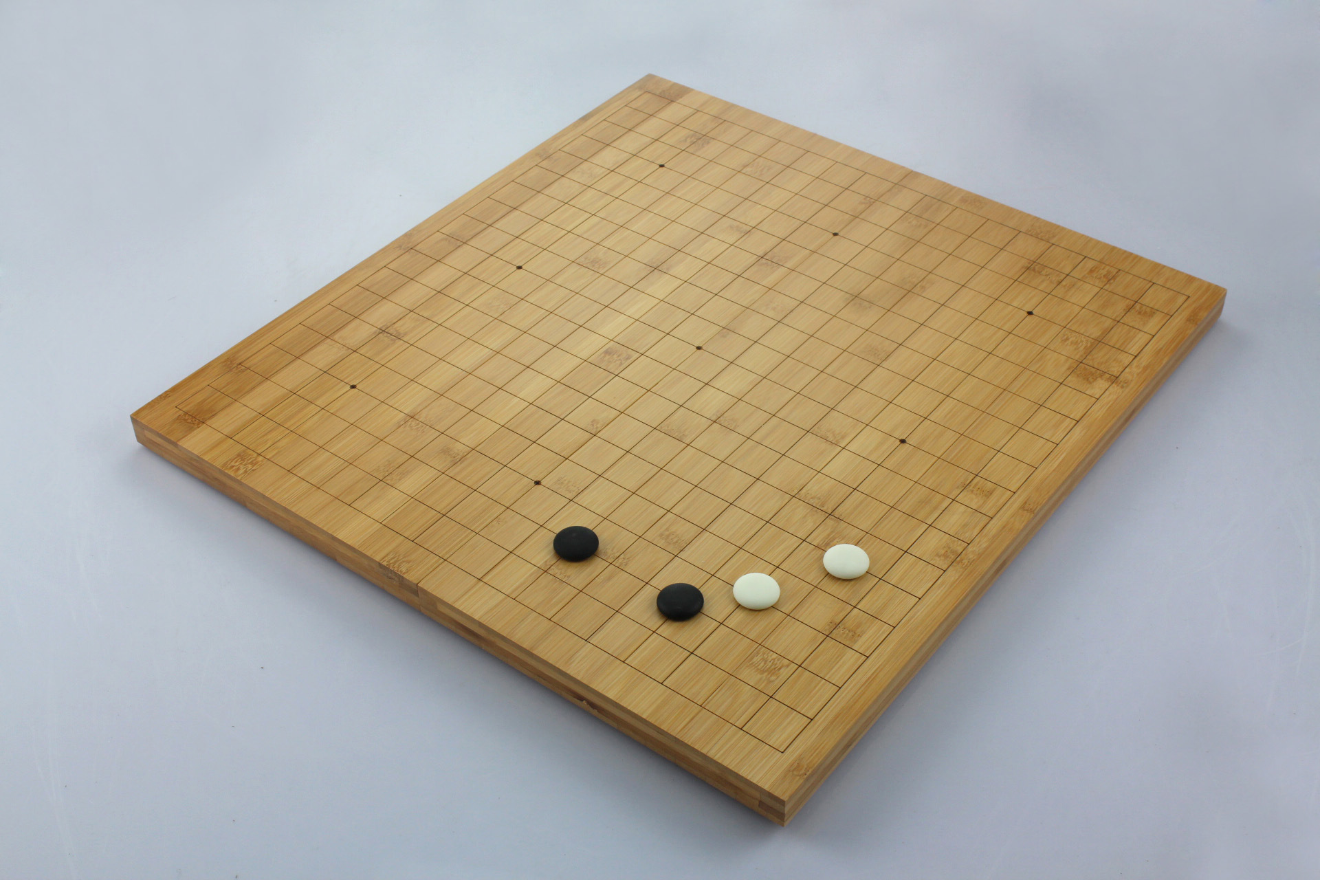 กระดานหมากล้อมไม้ไผ่ 19 เส้น